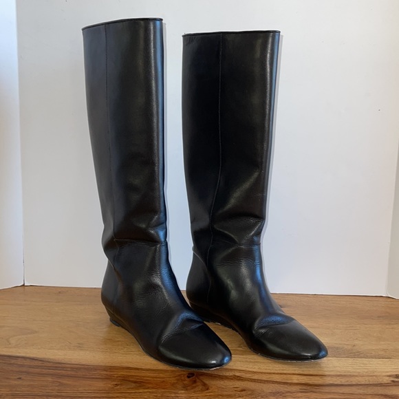 Loeffler Randall Black Matilde Tall Wedge Boots - Picture 5 of 15